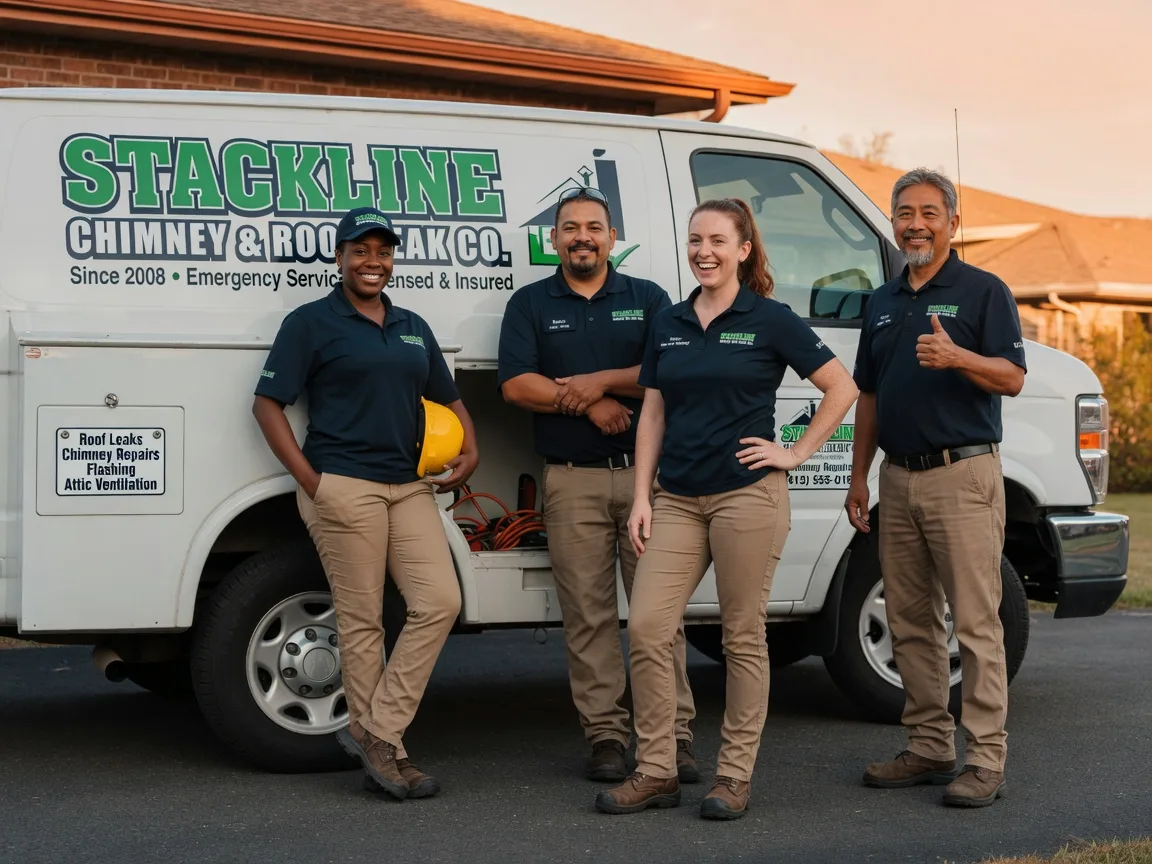 Chimney flashing repair company in Noble, IL